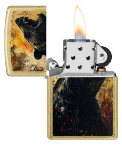 Zippo Lighter 46695 Grizzly Roar Design