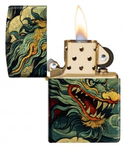 Zippo Lighter 46705 Dragon Design