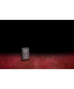 Zippo Lighter 48122 Skull Anchor Emblem