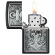Zippo Lighter 48122 Skull Anchor Emblem