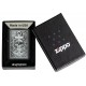 Zippo Lighter 48122 Skull Anchor Emblem