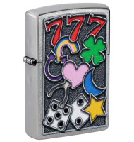 Zippo Lighter 48682 All Luck Design