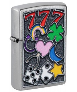 Zippo Lighter 48682 All Luck Design