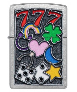 Zippo Lighter 48682 All Luck Design