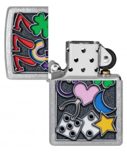 Zippo Lighter 48682 All Luck Design