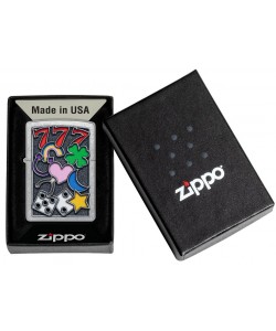 Zippo Lighter 48682 All Luck Design