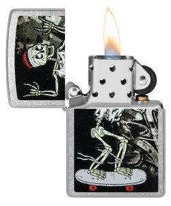 Zippo Lighter 48911 Skateboard Design