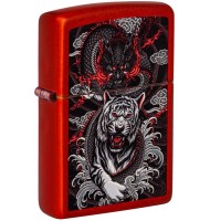Zippo Lighter 48933 Dragon Tiger Design