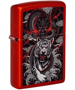 Zippo Lighter 48933 Dragon Tiger Design