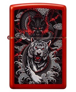 Zippo Lighter 48933 Dragon Tiger Design