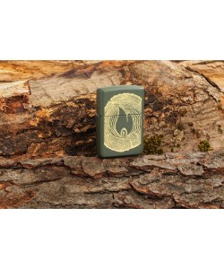 Zippo Lighter 48959 Wood Ring Design