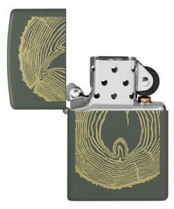 Zippo Lighter 48959 Wood Ring Design