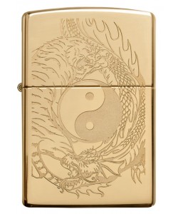 Zippo Lighter 49024 Tiger and Dragon Design
