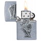 Zippo Lighter 49536 Dead Mans Hand Emblem Design