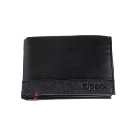 Zippo Nappa Tri-Fold Wallet Black