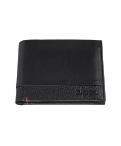 Zippo Nappa Tri-Fold Wallet Black