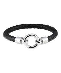 Zippo Leather Bracelet With O Ring 20 cm