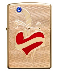 Зажигалка Zippo 49303  Armor™ Heart and Sword Design